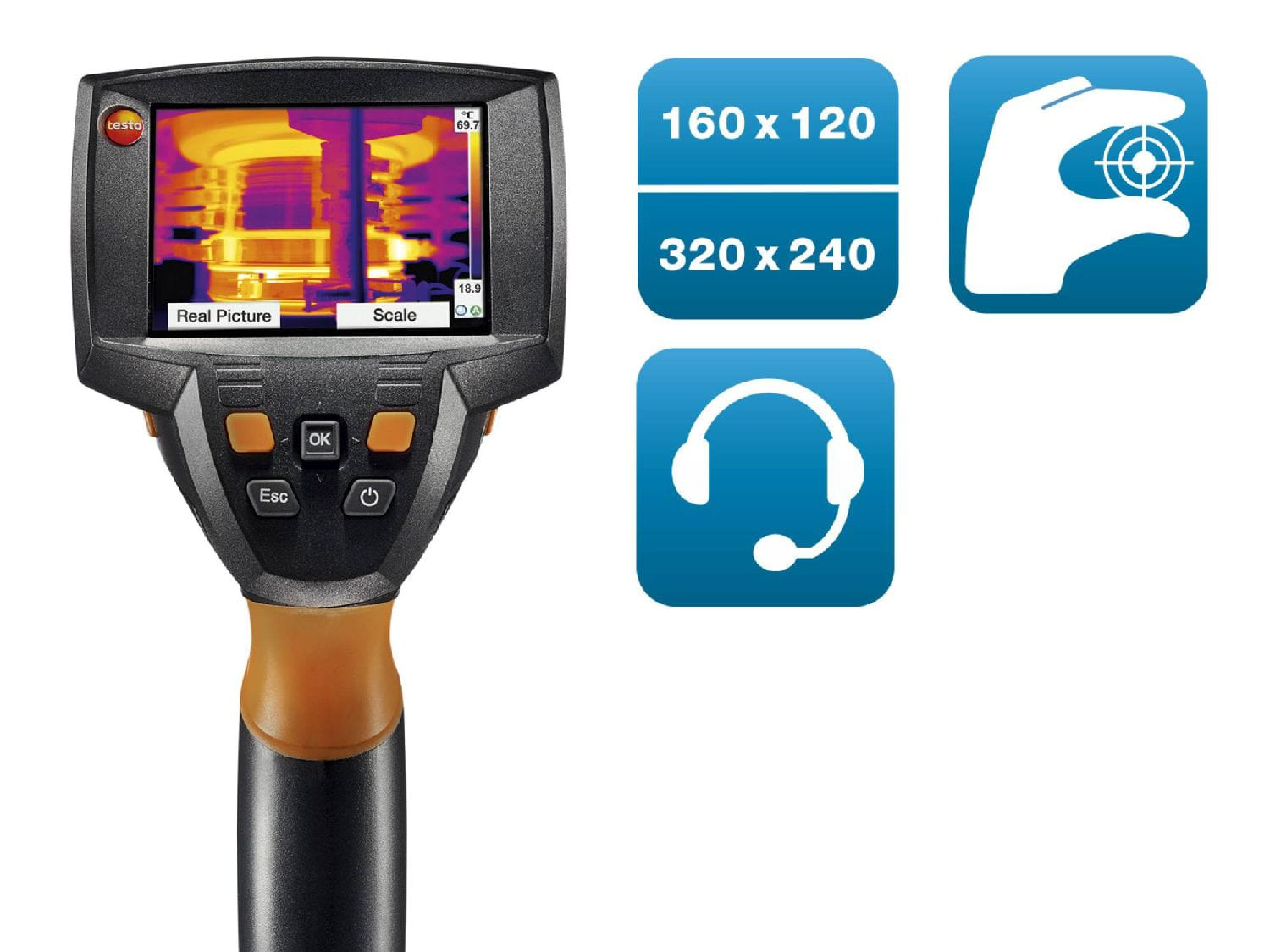 testo 875-2i - 可選配長(zhǎng)焦鏡頭的經(jīng)濟(jì)型紅外熱像儀