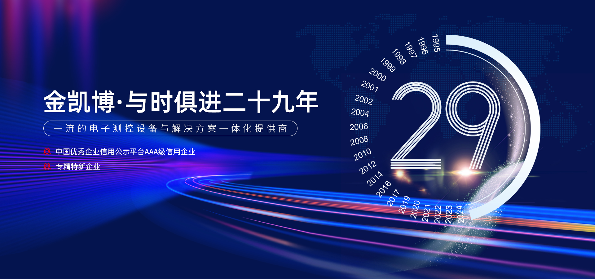 金凱博29載輝煌歷程，共繪測(cè)控未來(lái)新篇章 —— 29歲生日快樂(lè)