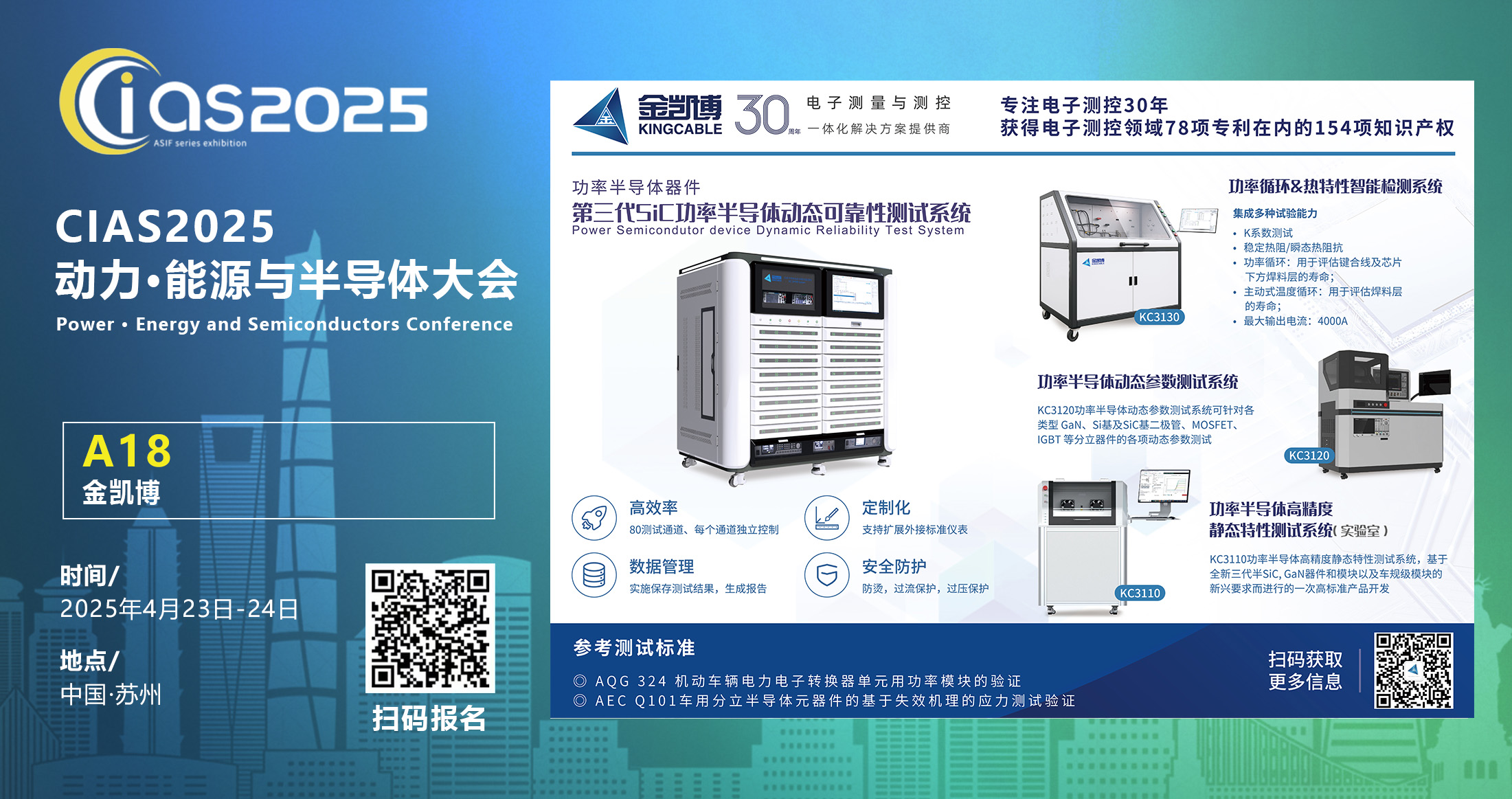 金凱博功率器件測(cè)控蘇州站：與金凱博面對(duì)面，破解功率器件可靠性測(cè)試真章——精準(zhǔn)聚焦IDM/模塊廠(chǎng)、新能源電驅(qū)、光伏逆變核心需求